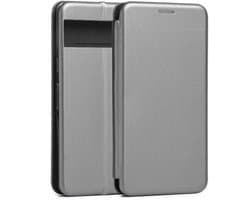 Beline - Boek Stijl Etui - Magnetisch Sluiting - Staalgrijs - Kaartvakken