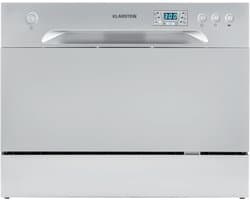 Klarstein Vaatwasser Mini voor 6 Gedecke, Leiser vaatwasser klein met 6 spoelprogramma's, Kleiner Tisch vaatwasser voor Zuhause, kantoor en Camping, vaatwasser Mini met Wasseranschluss - Tafelvaatwasser - 6 Maatgedekken 49 dB 45 cm 1380W