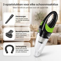 Kruimeldief Snoerloos - Handstofzuiger Draadloos - Kruimelzuiger met 4 Opzetstukken - Kleine Stofzuiger voor Auto en Thuis — thumbnail 8