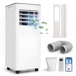 Komodo Mobiele Airco 9000 BTU – 3-in-1 Airconditioner (Koelen, Ventileren & Ontvochtigen) – Met Afvoerslang & Afstandsbediening – Mobiele Airconditioning — thumbnail 1
