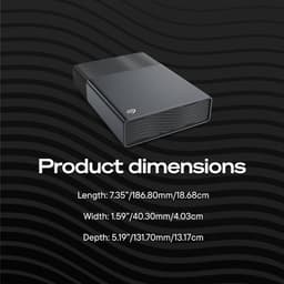 Seagate One Touch Desktop - Externe harde schijf - USB-C - Compatible met Windows en MacOS - 8TB — thumbnail 7