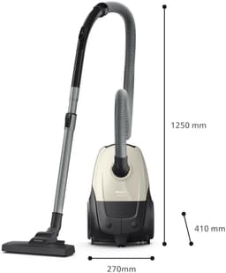 Philips 1000-Serie Stofzuiger met Zak - 750 W - Compact & Lichtgewicht - HEPA-filtersysteem - 9 meter bereik - Inclusief S-Bag - (XD1101/10) — thumbnail 18