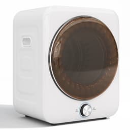 Re-purelife® mini wasdroger 3 kg met 8 programma's - compacte luchtafvoerdroger van staal en ABS - wandmontage mogelijk met dubbel filter en NTC-sensor - modern design - wit - 53,5 × 42 × 65 cm — thumbnail 11