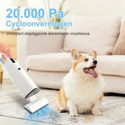 Dierenhaar stofzuiger-Kruimelzuiger - handheld huisdier haar verwijderaar-draadloze stofzuiger voor huisdieren-honden katten haar remover-compact mini stofzuiger-AKS-801-wit — thumbnail 9