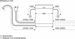Siemens SN23EW28AE - iQ300 - Vrijstaande vaatwasser - 60 cm - Wit - Energielabel A - Home Connect - varioSpeed Plus je vaat tot wel drie keer zo snel schoon — thumbnail 12