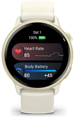Garmin Vivoactive 6 - Smartwatch - Sporthorloge- Health - Fitness - 42 mm - Lunar Goudkleurig — thumbnail 14