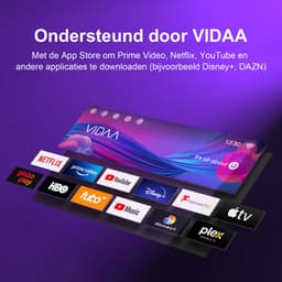 HKC VIDAA Smart TV - LED Full HD - 40 inch/102 cm - AirPlay & Hotelmodus - HDMI x3, USB x2, CI+ - Tripple Tuner DVB-T/T2/S/S2/C - Frameless Design - Geassembleerd in Eindhoven - H40Q1F-V — thumbnail 9