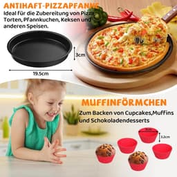 Accessoires voor Airfryer Gescht voor Philips Essential XL 6,2L (HD9270/90), Ninja PRO 4,7L AF140EU, Ninja MAX PRO 6,2L AF180EU, BPA-vrij heteluchtfrituurpan accessoires bakvorm, herbruikbare accessoires — thumbnail 4