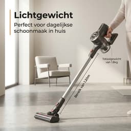 Zedar S600+ Steelstofzuiger draadloos met 4 verschillende opzetstukken - Draadloze stofzuiger - zonder zak op accu- Vacuum cleaner — thumbnail 13