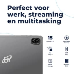 Hyundai HyTab Plus 10WB3 128 GB 25,6 cm (10.1") 4 GB Wi-Fi 6 (802.11ax) Android 15 Grijs — thumbnail 5