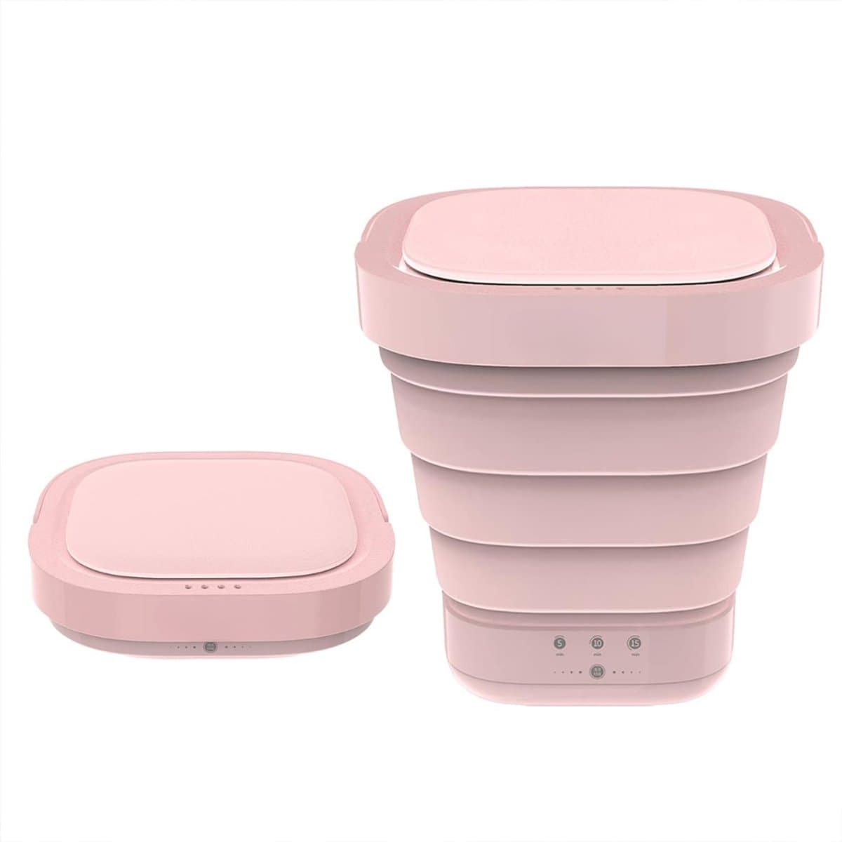 SCH® Mini Wasmachine - Wasmachine - Roze - 30cm x 30cm x 10cm — afbeelding 1