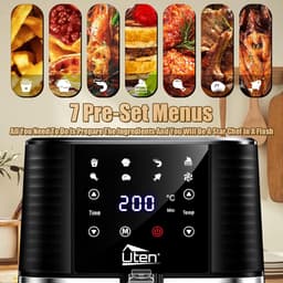 Olievrije Airfryer 5,5L met Touchscreen en 7 Kookprogramma's — thumbnail 2