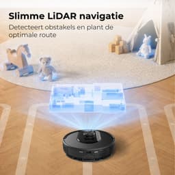 MYBOT X10 - Robotstofzuiger Met Dweilfunctie - 6000PA Zuigkracht - Ideaal voor Huisdierharen – Laadstation – LiDAR Navigatie — thumbnail 6