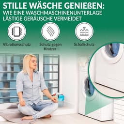 Trillingsdempend Onderstel voor Wasmachine en Droger | Zwarte Rubberen Antislipmat — thumbnail 6