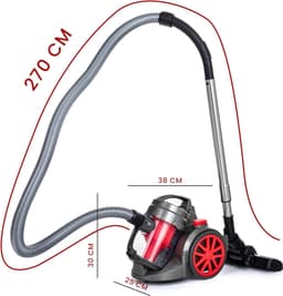Core® Steelstofzuiger met snoer - Steelstofzuiger - Stofzuiger - Zwart - ‎35cm x 27cm x 41cm — thumbnail 8