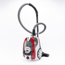 Tornado VCCKC800RCL – Zakloze Stofzuiger - 800W - HEPA-filter – 7m snoer – Rood/Wit — thumbnail 1