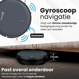 STEGA® RC1400 Robotstofzuiger Met Laadstation - Met Dweilfunctie - Huisdieren - Met App - 180 minuten — thumbnail 3