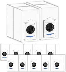 (12 Stuks Stofzakken) T30S Vervangende Stofzakken Compatibel met ECOVACS DEEBOT T30S/ T30S Combo/ X2 Combo Vacuum Cleaner, Accessoires Dust Bags voor T30S Combo Vacuum Cleaner, Collecting Bags. — thumbnail 1