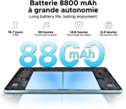 Doogee Tab E3+ -Tablet-Android 15- 12 inch 90Hz FHD+ - 4G LTE-Gemini AI-32GB ROM+256GB ROM（2TB TF）-Helio G100-8800mAh/18W-Vier luidsprekers-Face ID-5G Wi-Fi-A GPS-GPS-Blauw — thumbnail 10