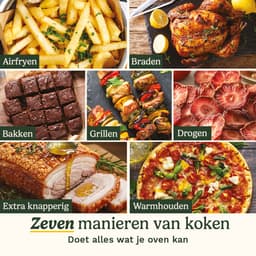 Cuisinart - Compact Max AFS80BL Airfryer - Heteluchtfriteuse XXL 7,6 L 2000W - Tot 8 porties - 7 programma's - Keramische antiaanbaklaag - Zwart — thumbnail 5