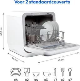 Lexium Mini Vaatwasser - Vrijstaande vaatwasser - Campingvaatwasser - Afwas - Afwasmachine - Vaatwasser - Handig - Makkelijk voor op de camping of thuis. — thumbnail 3