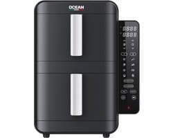 OCEAN OCAFK24902DN - Airfryer - Dubbele mand - 9L - 2400W