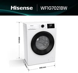 Hisense WF1G7021BW wasmachine Voorlader 7 kg 1200 RPM Wit — thumbnail 6