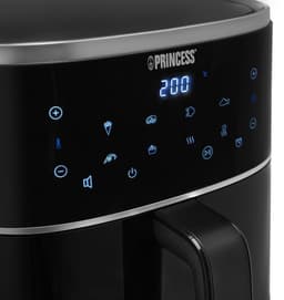 Princess Digitale Airfryer 182238 - 4 liter - PFAS vrij - Groot - Heteluchtfriteuse - Zwart - Digital Touchscreen - 8 Automatische Programma's - Inclusief in hoogte verstelbaar Grillrack — thumbnail 17