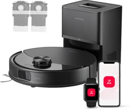 Roborock Q10 S5+ Set Robotstofzuiger en Dweil met Zelflediging-Zuigkracht van 10000 Pa-Vibrerende dweilpads-Handsfree Reinigen tot 7 Weken-Dubbel Anti-klitontwerp-Automatisch dweilen-Obstakelvermijding-Zwart-S8 Plus Upgrade-2 stofzakken — thumbnail 1