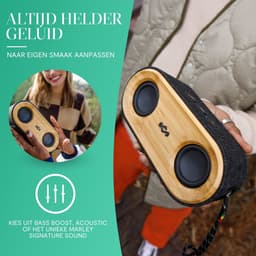 House of Marley Get Together 2 Mini Bluetooth Speaker - Draadloos - Waterproof - 15 Uur Batterijduur - Party Pair - Bass boost EQ - 20 watt vermogen — thumbnail 15