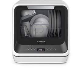 Klarstein Vaatwasser Amazonia Mini - Compact Aanrechtblad, 7 Programma's, 5L Tank of Directe Aansluiting, Energie-efficiëntieklasse D, Stil 58dB, Digitaal Display, Draagbaar Tafelblad voor Kleine Keukens, Zwart - Dishwasher — thumbnail 13