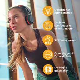 PHILIPS TAA6219 Bluetooth Koptelefoon - Draadloos - 40mm driver, Solar - Zonne-energie — thumbnail 3