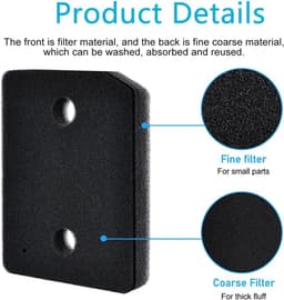 2 x droogfilter, condensdrogerfilter, filtermat filter, schuimfilter, voor Miele 9164761 fijn-grof, voor droger en wasdroger (vervangt filter 9164761) — thumbnail 10