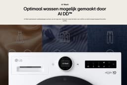 LG F4WX801YB wasmachine Voorlader 11 kg 1350 RPM Zwart — thumbnail 6