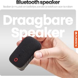 Xssive BS14 Draagbare Bluetooth Speaker met Magnetische Clip - Mini Bluetooth Speaker - Handsfree Bellen - Geschikt voor Wandelen, Onderweg, Fiets & Outdoor — thumbnail 9