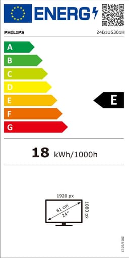 Philips 5000 series 24B1U5301H/00 LED display 60,5 cm (23.8") 1920 x 1080 Pixels Full HD LCD Zwart — thumbnail 7