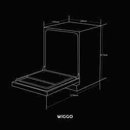 Wiggo WD-B6126E(X) - Inbouw vaatwasser - Volledig Geïntegreerde - 60 cm - 12 Couverts - 6 Wasprogramma's - 5 Jaar Garantie - Roestvrijstaal — thumbnail 13