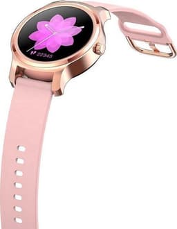 Belesy® SMART - Smartwatch Dames - Smartwatch Heren - Horloge - Stappenteller - 1.3 inch - Kleurenscherm - Full Touch - Bluetooth Bellen - Goud - Roze - Siliconen - Moederdag — thumbnail 12