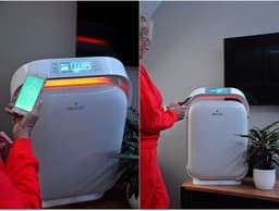 Haus & Luft - Luchtreiniger met HEPA filter - Werkt op WiFi/App - Air Purifier - 481m3/u - 4 snelheden - Geschikt voor ruimtes tot 50m² - Wit — thumbnail 6