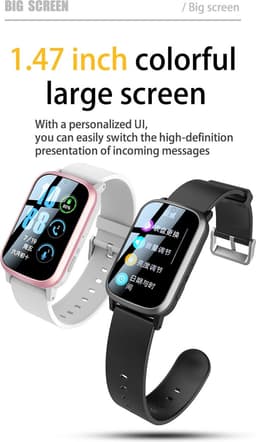 DrPhone Zone3 - 4G GPS Smartwatch - Waterdicht, Real-Time Locatie, Camera, SOS - Voor Ouderen en Kinderen - Zwart — thumbnail 9