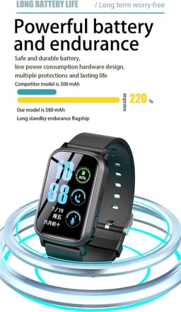 DrPhone Zone3 - 4G GPS Smartwatch - Waterdicht, Real-Time Locatie, Camera, SOS - Voor Ouderen en Kinderen - Zwart — thumbnail 10