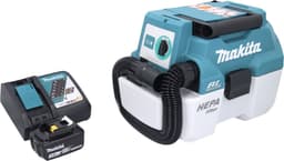 Makita DVC 750 LRF1 accustofzuiger LXT 18 V 67 mbar 7,5 l borstelloos + 1x accu 3,0 Ah + oplader — thumbnail 2