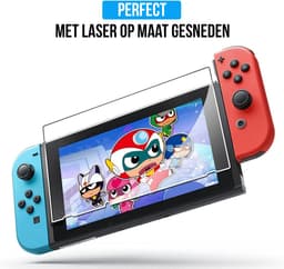 Podec - 3x Screenprotector geschikt voor Nintendo Switch - Tempered Glass Screen Cover — thumbnail 7