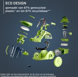 Rowenta Green Force Cyclonic Effitech RO7C36 - Stofzuiger - Zonder Zak - Energiezuinig - Krachtige Zuigkracht - Compact — thumbnail 11