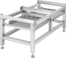 Wasmachineverhoging 268 kg, Wasmachine Verhoger Voetstuk 122 x 66 x 56 cm, Wasmachine Basisstandaard met 2 Plank, Wasmachine Basis Aluminiumlegering en Roestvrij Staal, Onderstel Voor Wasmachine — thumbnail 8