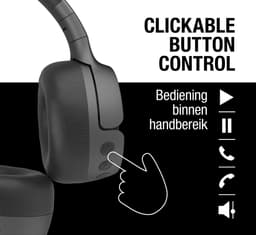 Fresh ‘n Rebel Code Fuse – Draadloze on-ear koptelefoon - Bluetooth - 30 uur Speeltijd - Zwart - Storm Grey — thumbnail 4