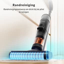 Horniture - LARESAR M3 Steelstofzuiger Draadloos - Nat-Droog Elektrische Dweil met Zelfreiniging - Edge Cleaning - HEPA Filter - 3 Slimme Modus Instellingen - Voor Alle Vloertypes — thumbnail 10