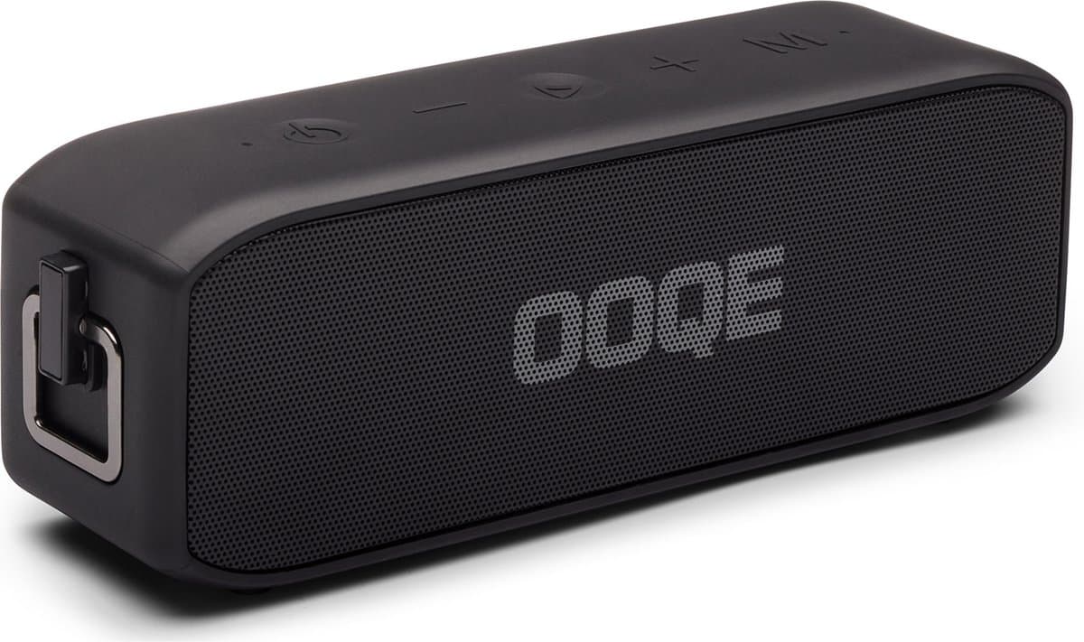 OOQE PRO S9 - Bluetooth Speaker - Draadloos - Ingebouwde Basradiator - Zuivere Bas - 20 uur Batterijduur - Microfoon - Handsfree Bellen - Stootbestendig - Waterbestendig - Geschikt Voor Binnen en Buitengebruik – Zwart — afbeelding 1