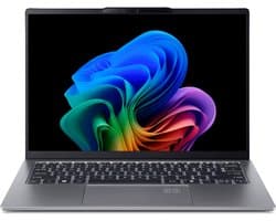"Acer Swift Go 14 AI SFG14-64-R50P Copilot+ PC AMD Ryzen AI 7 350 Laptop 35,6 cm (14"") WUXGA 32 GB LPDDR5x-SDRAM 1 TB SSD Wi-Fi 7 (802.11be) Windows 11 Home US International Zilver"