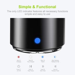 TENZHVXI - Waterdichte Bluetooth-doucheluidspreker - Mini Bluetooth-luidspreker - Krachtige Bas En Kristalhelder Geluid - 1 Stuk - Zwart — thumbnail 6
